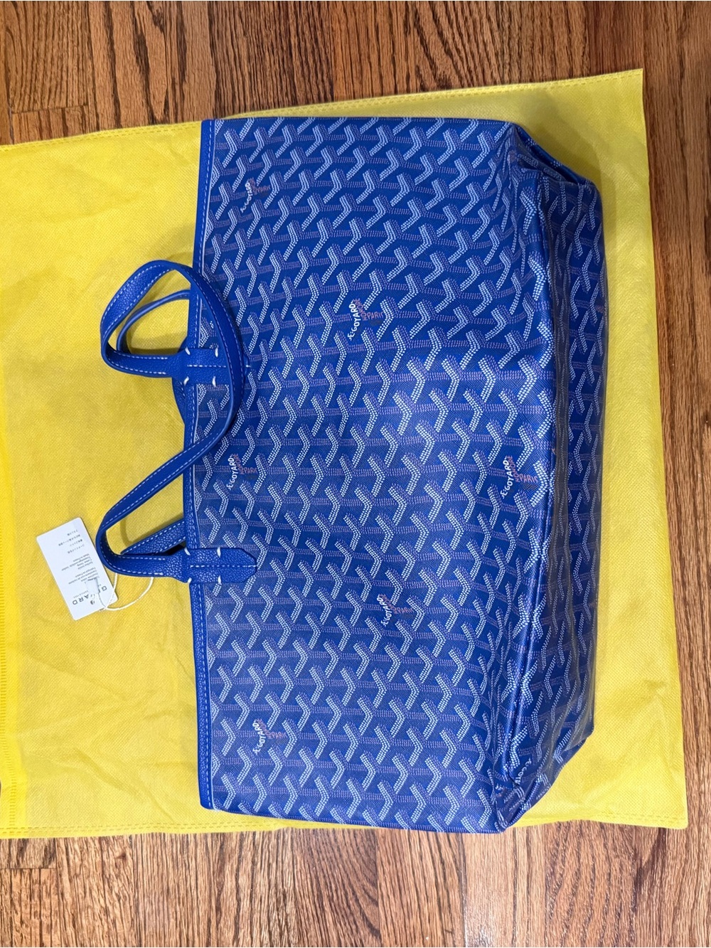 Blue Patterned Tote Bag - Designer-Inspired Carryall
